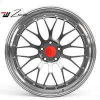 Rines de Aleación de Dos Piezas Forjados a Medida para Carreras, 18 19 20 21 22 23 24 Pulgadas, 5x100 5x108 5x112 5x114.3 5x120
