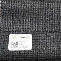 Tissu en laine fine 100% sergée 330G/M, écologique, de luxe et confortable, pour blazer en laine sur mesure, faible MOQ