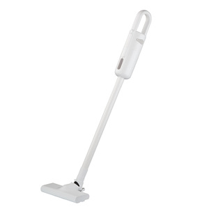 Upright Vacuum Cleaner With High Suction Power <b>Battery</b> Operated White <b>Flat</b> Nozzle For Carpet Cleaning - Product Image 1