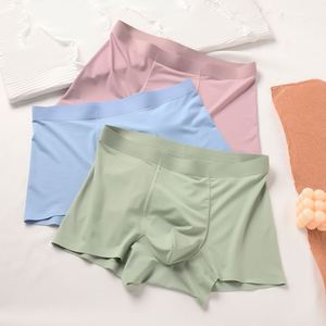 Conjunto de Bóxers de Verano para Hombre - Color Sólido, Transpirables, Cintura Media, Pantalones Rectos para Hombre - Product Image 2