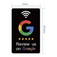 Carte de paiement NFC personnalisée avec puce NTAG215, design étanche, RFID 13,56 MHz pour Google Maps et affichage sur les réseaux sociaux