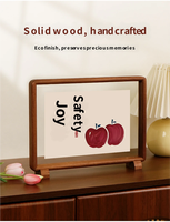 Bingkai Foto Kayu Solid Struktur Mortise dan Tenon Ramah Lingkungan Buatan Tangan Tekstur Ringan Modern Kelas Atas Kreatif