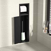 CF Invisible 304 acier inoxydable papier de soie porte-brosse porte-rouleau de papier toilette armoire avec distributeur