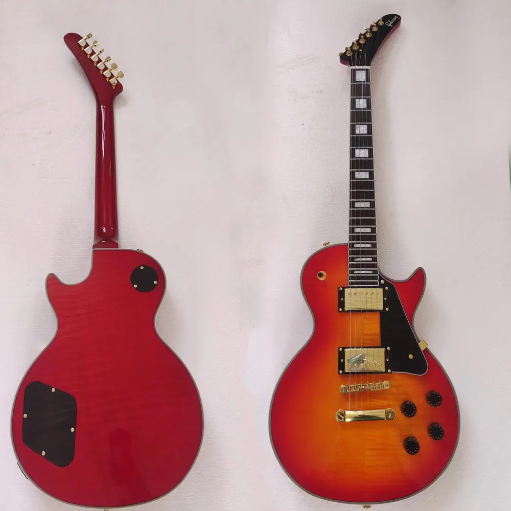 famous guitar China manufacture 6 string LP electric guitar hot sell red electric guitar