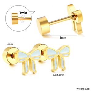 ต่างหูสแตนเลสสตีล18K สีทองประดับวินเทจน้ำหนักเบา - Product Image 6