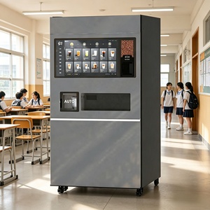 Machine distributrice tout-en-un de café fraîchement moulu, de boissons au thé fraîchement préparées et d'eau pétillante avec écran HD de 32 pouces - Product Image 5