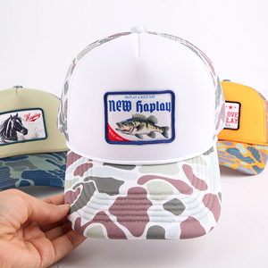 Casquette de <span class=keywords><strong>baseball</strong></span> en maille avec broderie personnalisée de dessins animés <span class=keywords><strong>manga</strong></span> et animaux, casquette de sport réglable à 5 panneaux pour l'extérieur - Product Image 1