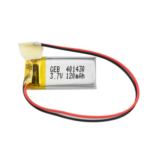 Polymer rechargeable battery 401430 3,7 V 120 mAh lithium ion battery - Product Image 1