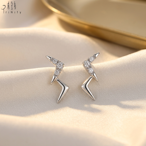 ผู้ผลิตขายส่งจากฮ่องกง ส่งออกต่างหูมินิมอล เครื่องประดับทองคำขาวแท้ 18K ต่างหูเพชรแท้ธรรมชาติ - Product Image 4