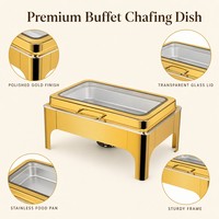 Chauffe-Plat Professionnel à Alcool pour Hôtels et Restaurants, Équipement de Maintien au Chaud pour Buffets et Événements, Plat de Présentation Chauffant pour Mariages