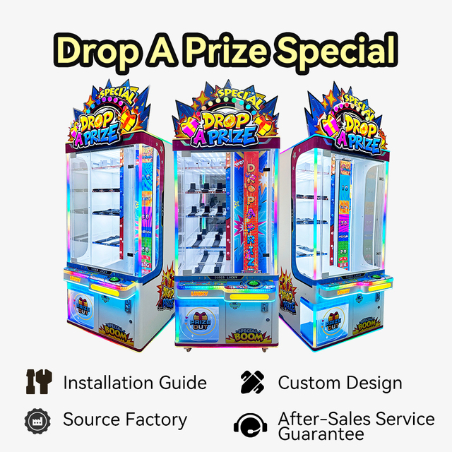 Hot Sell Lottery Machine Coin Operated Prize Drop Game Equipment Reaction Control Redemption Game Machine for Shopping Mall