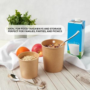 Cubo de Papel Desechable Ecológico Grande de 64oz/85oz con Tapa Grabada y Cierre Magnético Autoerigible para Pollo Frito KFC y Sushi - Product Image 3