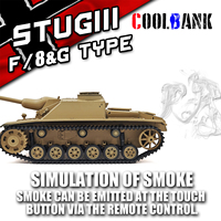 COOLBANK Édition Collector 1:16 StuG III Ausf.F8 Char RC modifié personnalisé avec radio 2,4 GHz, char allemand de la Seconde Guerre mondiale, pour les amateurs avancés