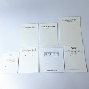 Картонные серьги с логотипом на заказ, карточки для ювелирных изделий, карточки с принтом - Product Image 2