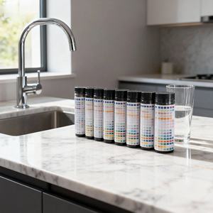 Kit de <span class=keywords><strong>test</strong></span> de la qualité de l'eau Caped pH Dureté Plomb Chlore Fer Puits Robinet 16 en 1 Bandes de <span class=keywords><strong>test</strong></span> de l'eau potable - Product Image 1