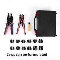Kit d'outils de dénudage de fils à cliquet manuel OEM HS de 9 pouces, modèle HS+D2, outil de dénudage de fils multifonctionnel avec étui à outils