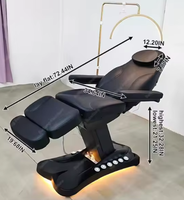 Lit de massage multifonctionnel, fauteuil inclinable, lit de salon haut de gamme, cadre en cuir PU, 3/4 moteurs électriques