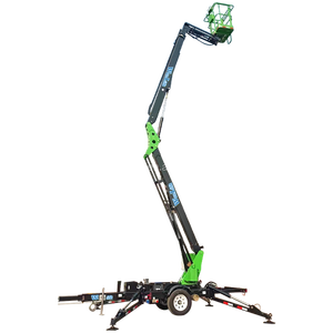 Sollevatore portatile telescopico rimorchio aereo 12m-24m trainabile Manlift dietro piccolo braccio Man Lift - Product Image 3