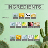 Produits de soin naturels en marque blanche : Crème hydratante pour le visage en capsules de cactus, hydratation intense, raffermissante