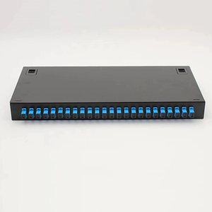 Oem 24/48 Core 1U Rack <span class=keywords><strong>mount</strong></span> trượt ngăn kéo sợi quang Patch Panel với SC nối FTTH ODF Splice Khay 24 cổng - Product Image 1