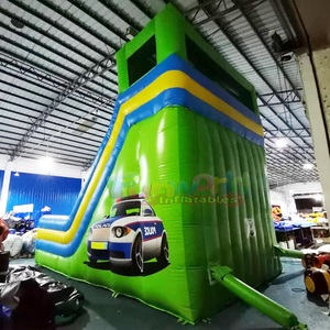 Structure gonflable géante de qualité commerciale pour fêtes en plein air, toboggan gonflable, piste de course gonflable, glissade sèche pour enfants - Product Image 4