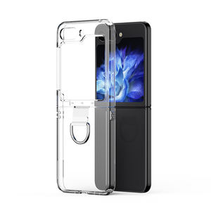 Funda de teléfono de PC mate a prueba de golpes para Samsung para Galaxy <span class=keywords><strong>Z</strong></span> Flip 6 ZFlip 4 <span class=keywords><strong>Motorola</strong></span> <span class=keywords><strong>RAZR</strong></span> 40 ULTRA Clear PC Cover con anillo de dedo - Product Image 1