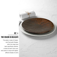 Vaisselle nordique en porcelaine durable, assiettes de service, vente en gros directement à l'usine, restaurant de haute qualité style nordique, en céramique mat