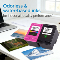 Kartrid Tinta InkJet Warna Hitam Remanufaktur INK-POWER 652 XL 652XL untuk HP652 untuk Printer HP DeskJet Ink Advantage 2135 1118