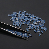 Yingma bijoux pierre de verre en vrac 3x5mm lâche vert et bleu poire coupe opale synthétique