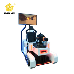 Simulateur de cinéma VR 9D Crazy Gatling, lunettes VR 3D, construction en fibre de verre et métal pour parcs d'aventure intérieurs, utilisation en aéroport - Product Image 6