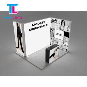 Caja de luz de exposición moderna de tela de tensión retroiluminada de pie 10x20 Exhibición de stand de feria comercial 3*6 - Product Image 4