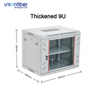 Armoire réseau standard 19 pouces, 2U 4U 6U 9U 12U, IP30, en acier amovible, pour centre de données télécoms intérieur, vente directe usine