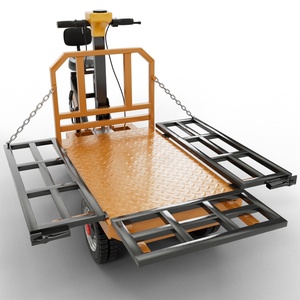 Electric <strong>Flat</strong> Car/electric <strong>Trolley</strong> Electric <strong>Flat</strong> <strong>Trolley</strong> With Seat for Cargo Carrier Transport Flatbed Car - Product Image 5