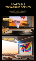 Mini projecteur FEELWOW TS-10 Hologram LCD 4K Mise au point automatique Prêt pour la 3D Portable pour le home cinéma