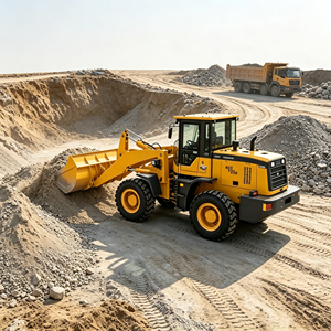 Cargadora de Ruedas LW60 de Alta Potencia, 20 Toneladas, 175KW, para Apilamiento en Plazas de Carbón y Movimiento de Tierras en Obras de Construcción Pesada - Product Image 1