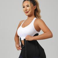Faja Reductora Moldeadora con Soporte Lumbar en U, Postparto, Ajustable, Cinturón Abdominal Quema Grasa para Entrenamiento