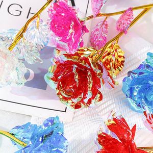 Glamorous Gold Foil <b>Rose</b> Craft - Elegant <b>Artificial</b> Flower for Special Occasions & Gift by OEM - Product Image 2