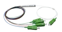 Haute Qualité Personnalisable 1x4 1M SC APC Fibre Optique Plc Splitter Tube En Acier Câble PLC Splitter