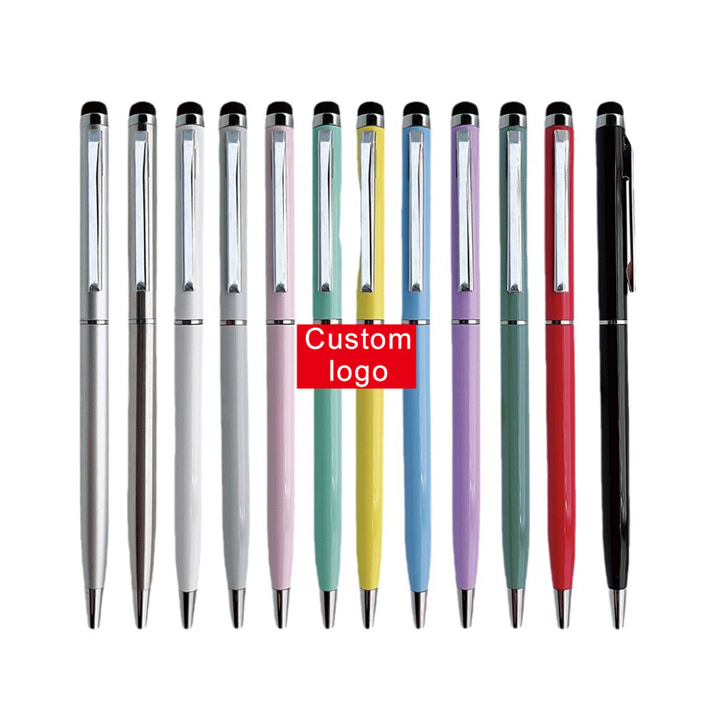 Red Promotional Twist Ball Pen Custom Logo Style