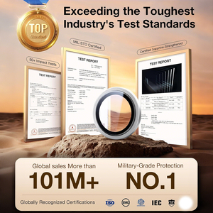 กระจกเลนส์กล้อง AR ระ<span class=keywords><strong>ดับ</strong></span>พรีเมียมสำหรับ <span class=keywords><strong>iPhone</strong></span> <span class=keywords><strong>14</strong></span>/15/16/17 <span class=keywords><strong>Pro</strong></span> <span class=keywords><strong>Max</strong></span>, ป้องกันรอยขีดข่วน, ความโปร่งใสสูง, พร้อมอุปกรณ์ช่วยติดตั้ง - Product Image 2