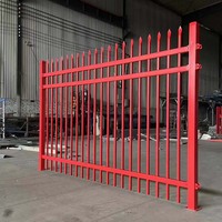 YC porte de clôture de jardin en métal haut de gamme pointes de clôture en métal en fer forgé réglables clôture en métal 6f professionnelle