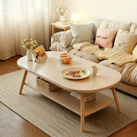 Table basse compacte pour salon, table à thé pour usage domestique, table à thé simple et moderne, idéale pour chambre à coucher ou maison en location