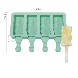 Vente chaude Silicone Crème Glacée Moule Outils Glaçon Pop Ball Maker Plateau Silicone Popsicle Crème Glacée Moule Pour Enfants