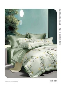 Muchun Nữ Hoàng Kích thước bông giường trong một bộ túi, 3PCs/5pcs thực vật hoa in Comforter, tấm và vỏ gối - Product Image 2