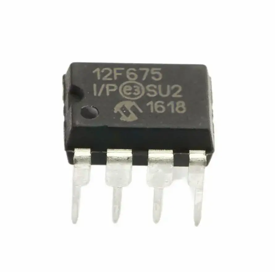 Zarding PIC12F675-I/P nouveau et Original microcontrôleur PIC12F675 puce IC puce MCU 8BIT 1.75KB DIP8 PIC 12F675 PIC12F675-I/P