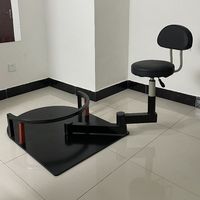 Nouvelle chaise de barbier professionnelle rotative à 360 degrés, chaise de technicien pivotante, travail lourd intégré pour l'équipement de coiffure, tabouret de travail