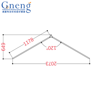 Trạm rửa xe có thể kết nối <span class=keywords><strong>LED</strong></span> ánh sáng tuyến tính nhôm tự động hình mũi tên <span class=keywords><strong>Led</strong></span> thanh ánh sáng chống chói chi tiết - Product Image 5