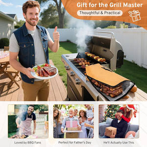 Sac à fumer écologique en Tyvek à large ouverture, réutilisable, isolé à 5 couches, couverture de repos pour viande de barbecue personnalisée, boucles de suspension, excellent cadeau d'anniversaire - Product Image 5