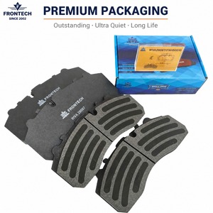Jeu de plaquettes de frein pour camion avec capteur d'usure et <span class=keywords><strong>plaque</strong></span> de support en acier pour camion de fret, tracteur, remorque, faible bruit - Product Image 5