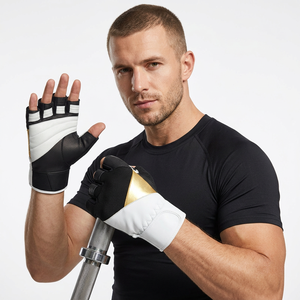 Men's Leather Workout Gloves <b>for</b> Gym <b>Weight</b> Lifting Body Building Fitness Training at Reasonable Price-Best <b>Sale</b> - Product Image 1
